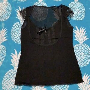 Sleeveless Sheer Blouse